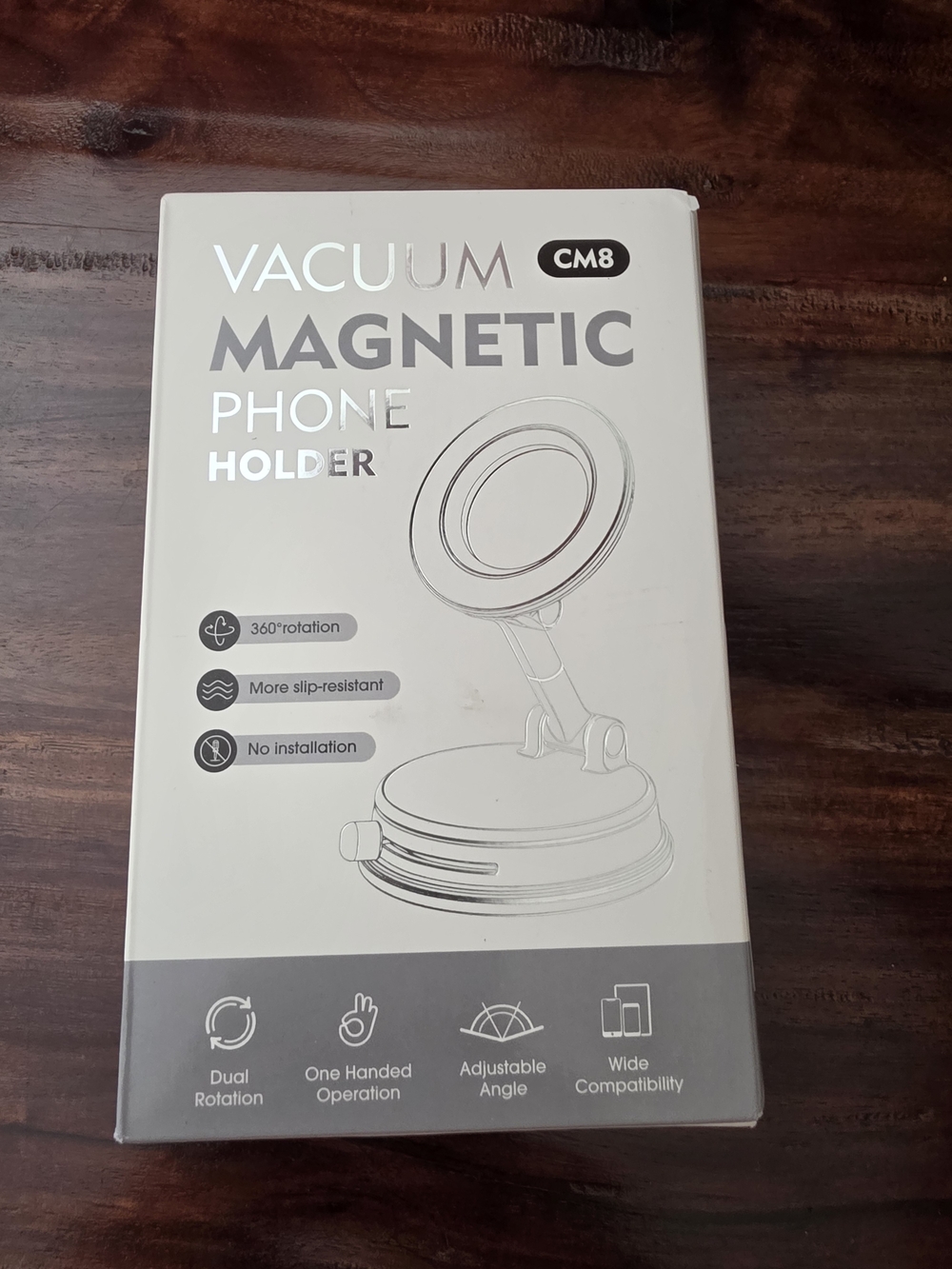 Amazon Vacuum Magnetic Phone Holder in White